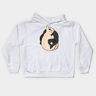 Gray and Cream Kitties Kids Hoodie